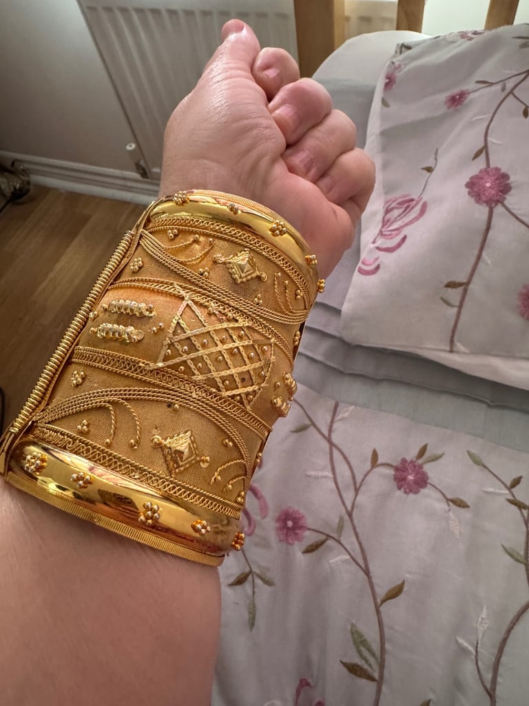 Beautiful pair of African hinged bangles