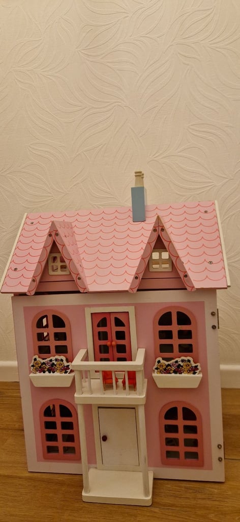 Lovely Wooden Dolls House with Furniture and Accessories