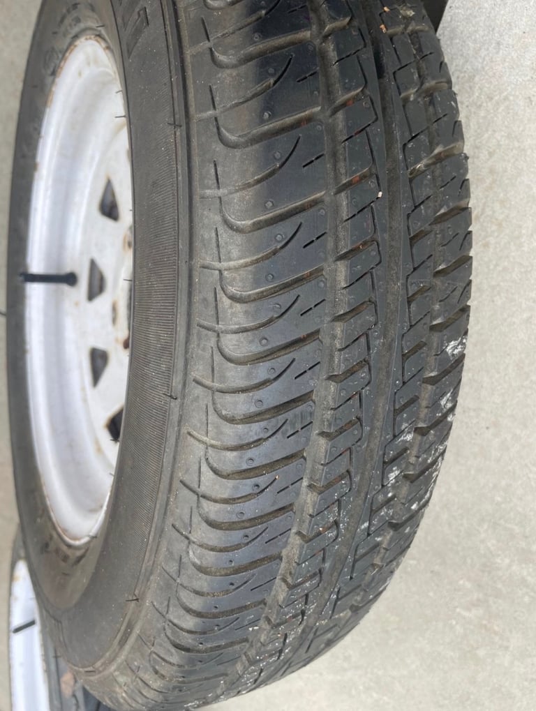 3x Trailer Wheels 12”