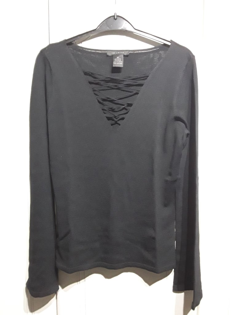 image for Fantastic  Black V Neck Jumper. Size M. Brand New