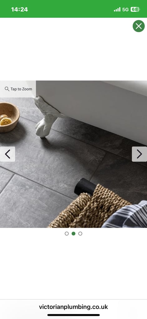 Stonehouse Studio Gio Dark Grey Matt Stone Effect Wall & Floor Tiles - 300 x 600mm 1 box - 8 tiles