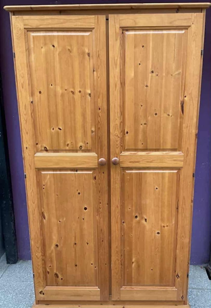 solid pine wardrobe , can deliver