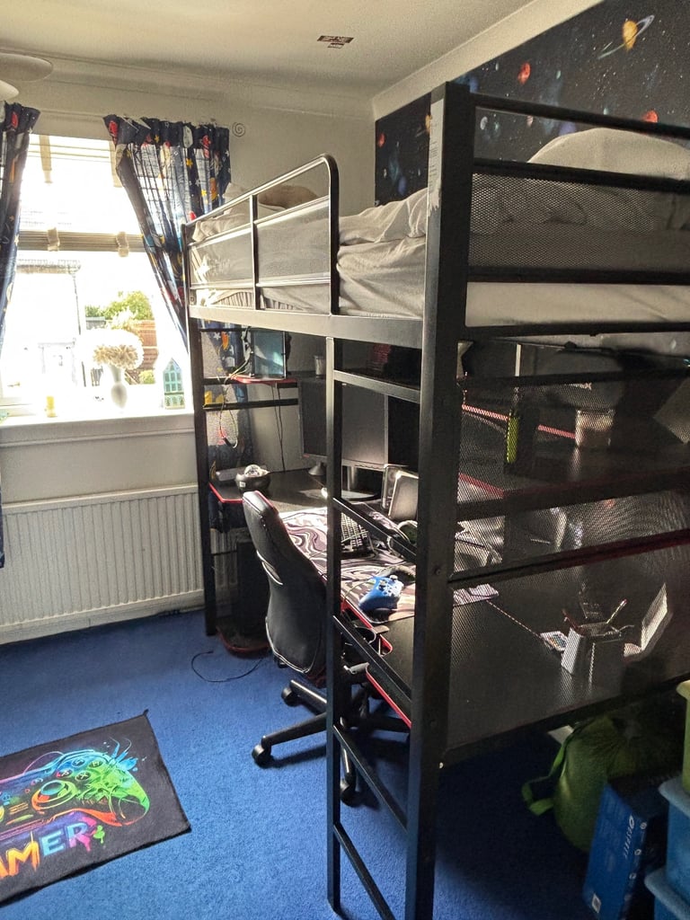 image for X Rocker Battle High Sleeper Gaming with XL Gaming Desk