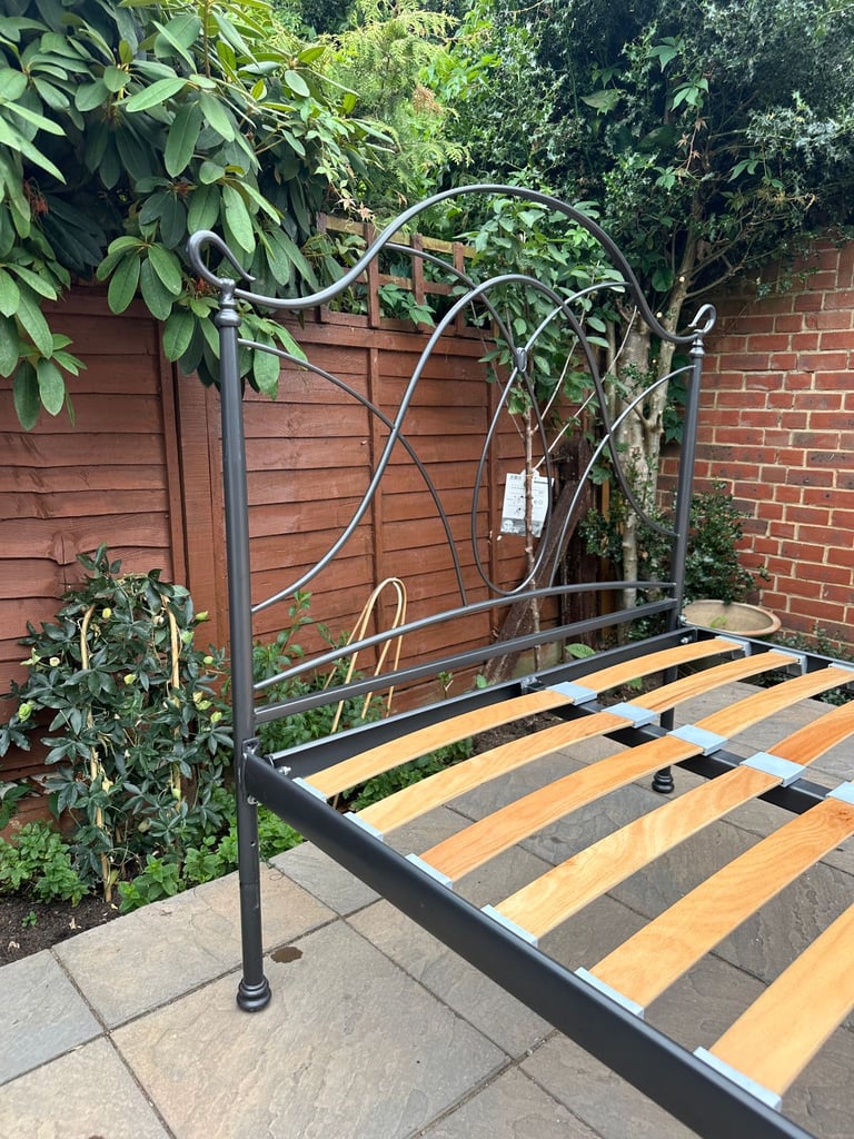 The Original Bed Company Ardo Iron Small Double Bed Frame, Great Condition, RRP £459