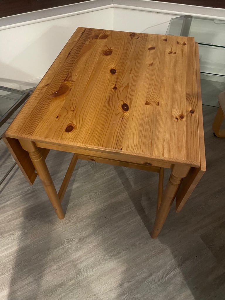 IKEA pine extendable table