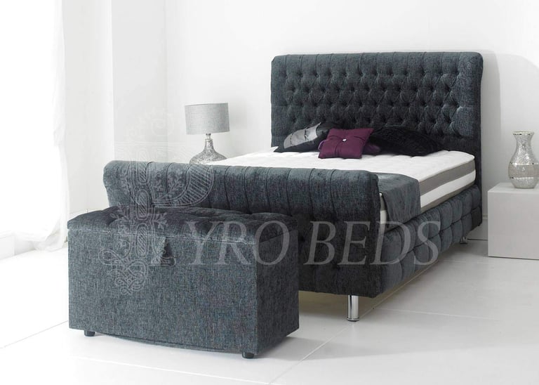 A Selection Of Luxury Double Bed Frames With Memory Mattress Included Available Asap