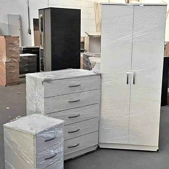 image for Modern Bedroom Furniture. Bedroom Suit Includes Bedside Tables, Chest of Drawers and Wardrobes