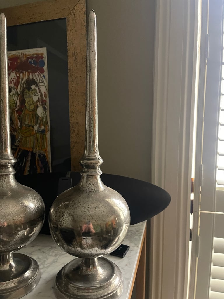 Stunning Oversized Decorative Metal Finials 