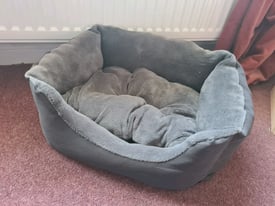 Small fleece dog/cat bed - Grey