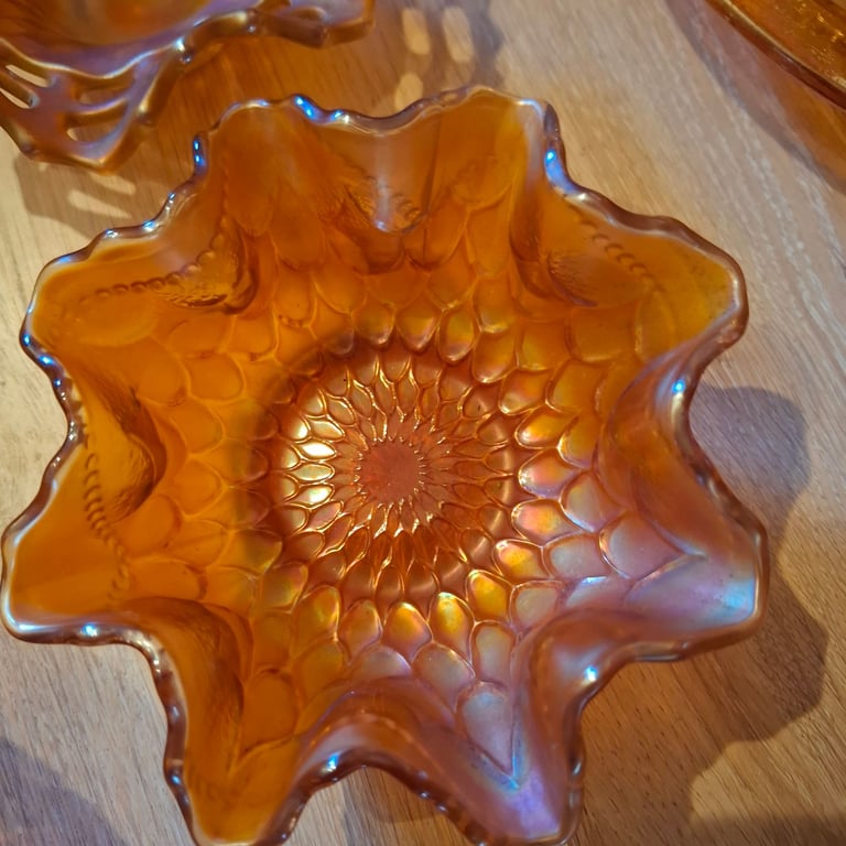 Carnival glass collection