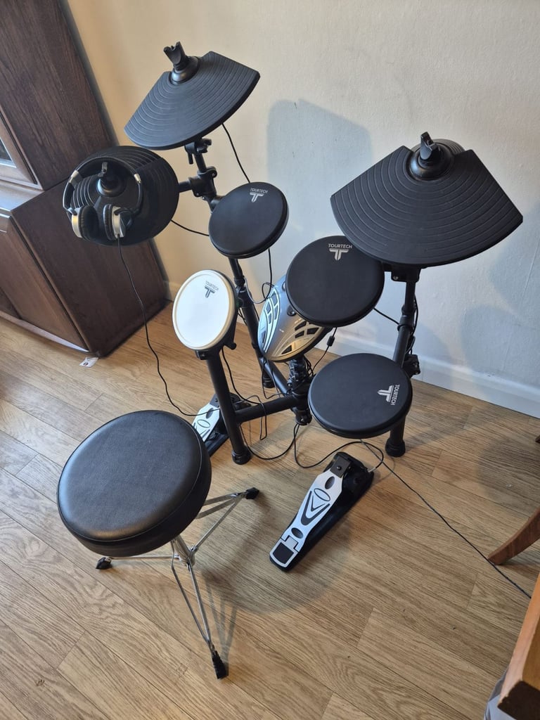 Tourtech TT-12S Electronic Drum Kit With Stool