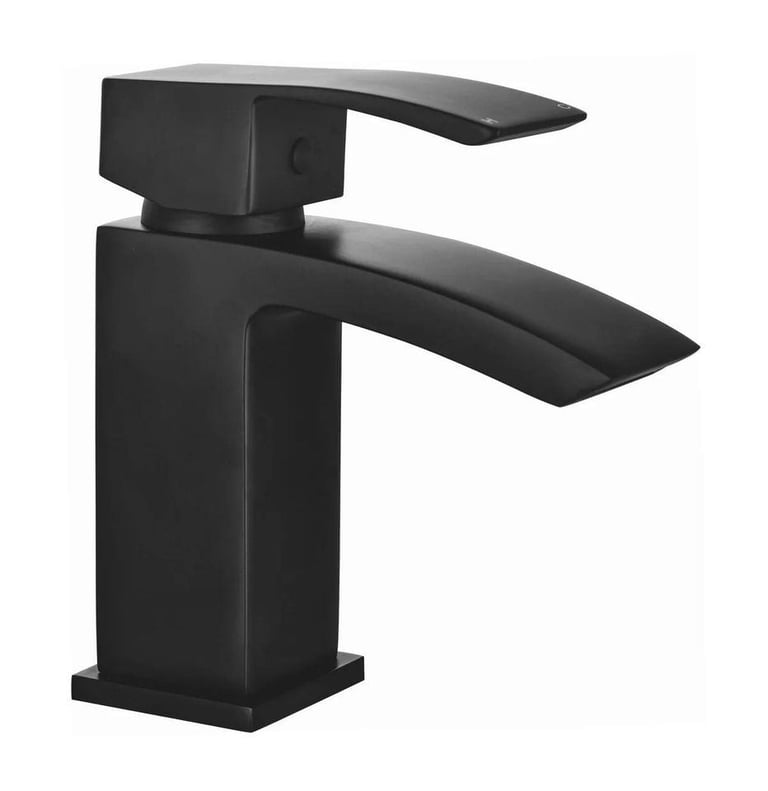 image for Trace Mono Basin Mixer Tap with Waste - Matt Black RRP £120 Our Price £40