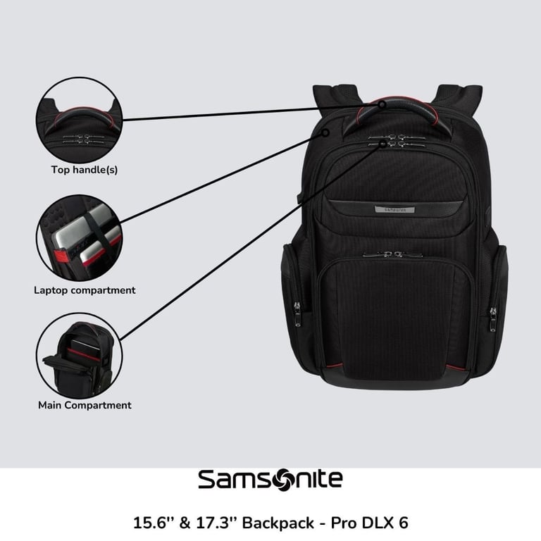 COMPUTER BACK PACK - OVERNIGHT BAG GENUINE SAMSONITE DLX PRO 6