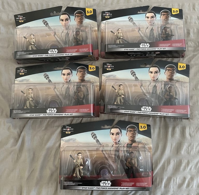 Disney Infinity 3.0 Star Wars The Force Awakens Playset Rey Finn Joblot x 5 New