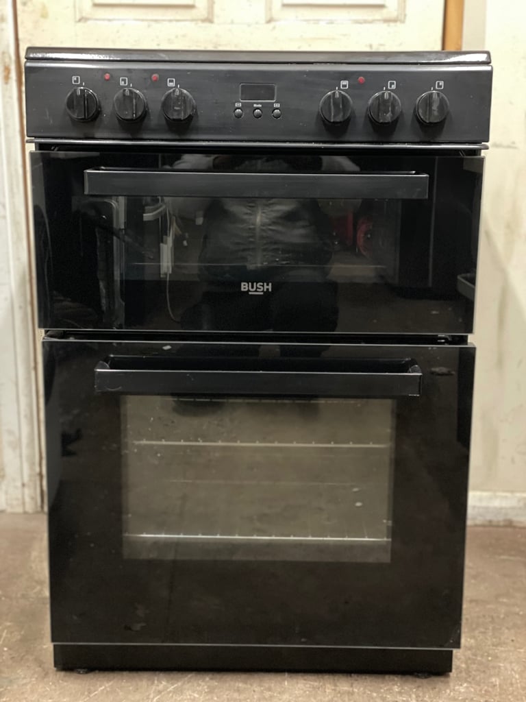 image for Bush electric cooker 60cm ceramic black 3 months warranty 