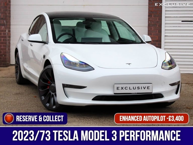 image for 2023 Tesla Model 3 Performance AWD 4dr [Performance Upgrade] Auto SALOON Electric Automatic