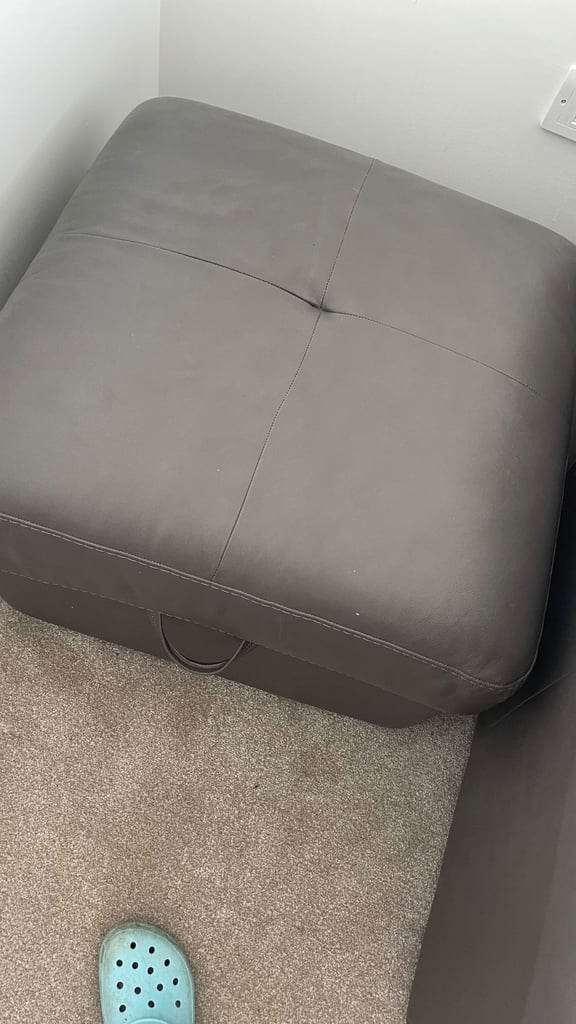 Italian Leather Bed settee  