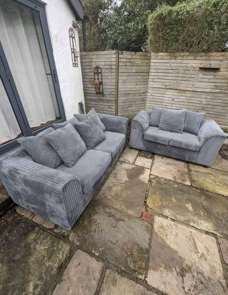 image for Dylan 3+2 seater sofa or corner sofa in Grey jumbo cord