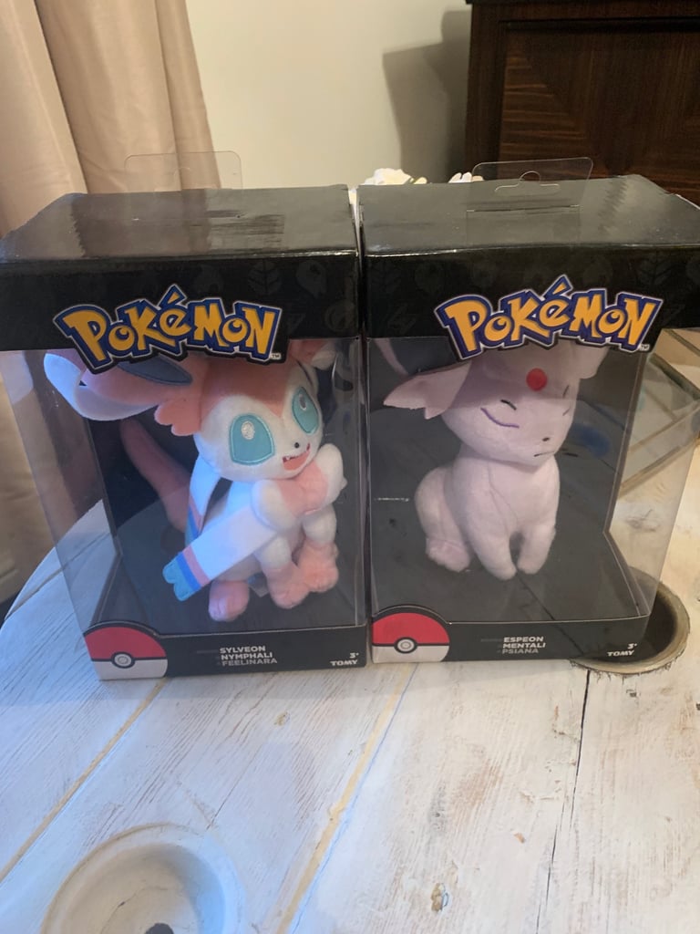 image for Pokémon Plush Sylveon Espeon 8” Tomy Boxed Rare 2017