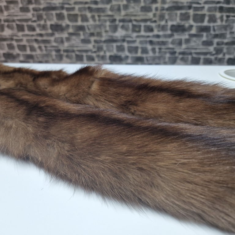 Vintage Real Mink Fur Stoles (Pair) – 75cm