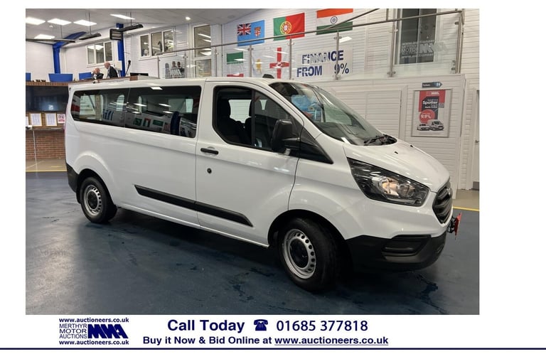 2019 Ford Transit Custom 320 LEADER 2.0TDCI ECOBLUE 130PS LWB 9 SEAT MINIBUS (EURO 6) MPV Diesel ...