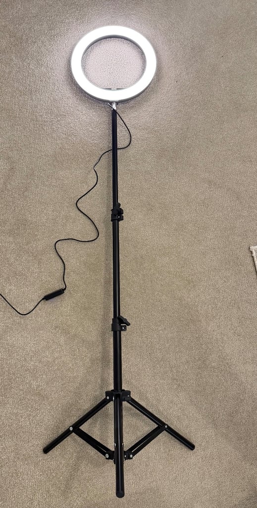 image for 21 inch LED ring light with tripod stand makeup beauty vlogging