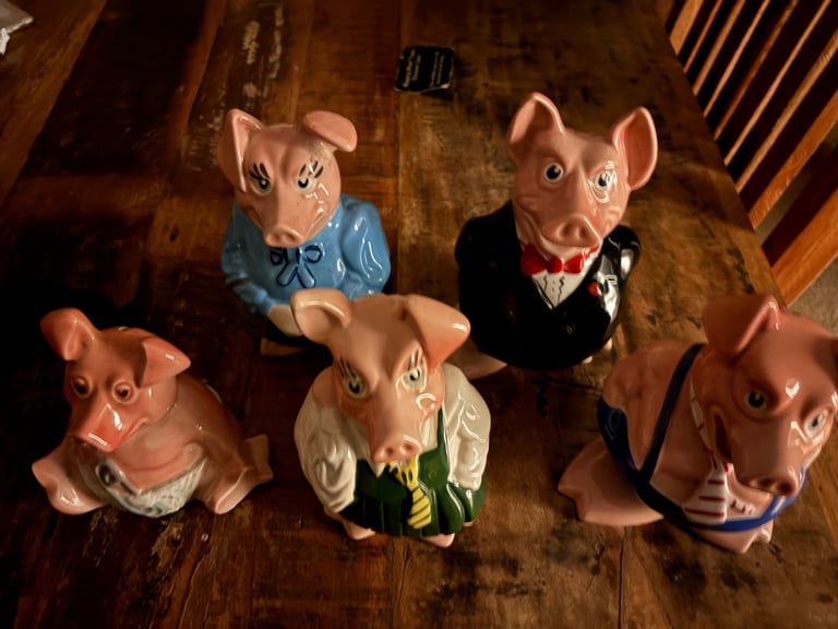 image for Vintage 1980s Natwest Pigs 