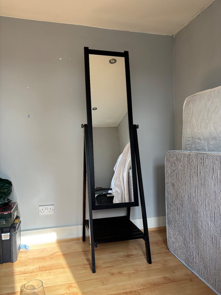 Ikea full length free standing mirror with storage/ ikea mirror / full length mirror 