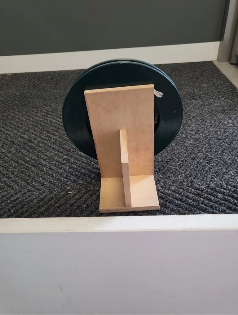 Upcycled Handmade Brake Disc Clock With Stand