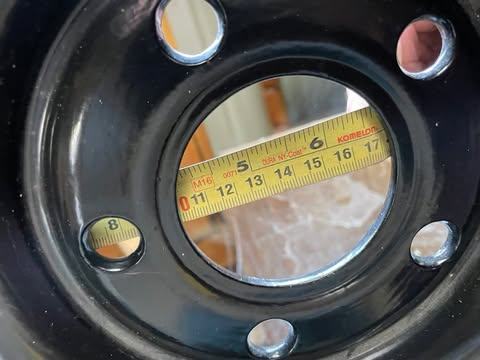 set of black steel wheels 16" 114.3 x 5 jeep cherokee