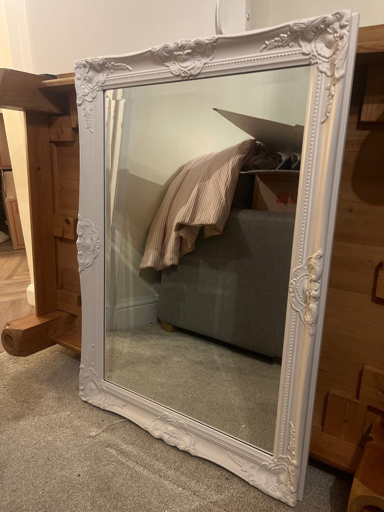 image for Large solid white mirror