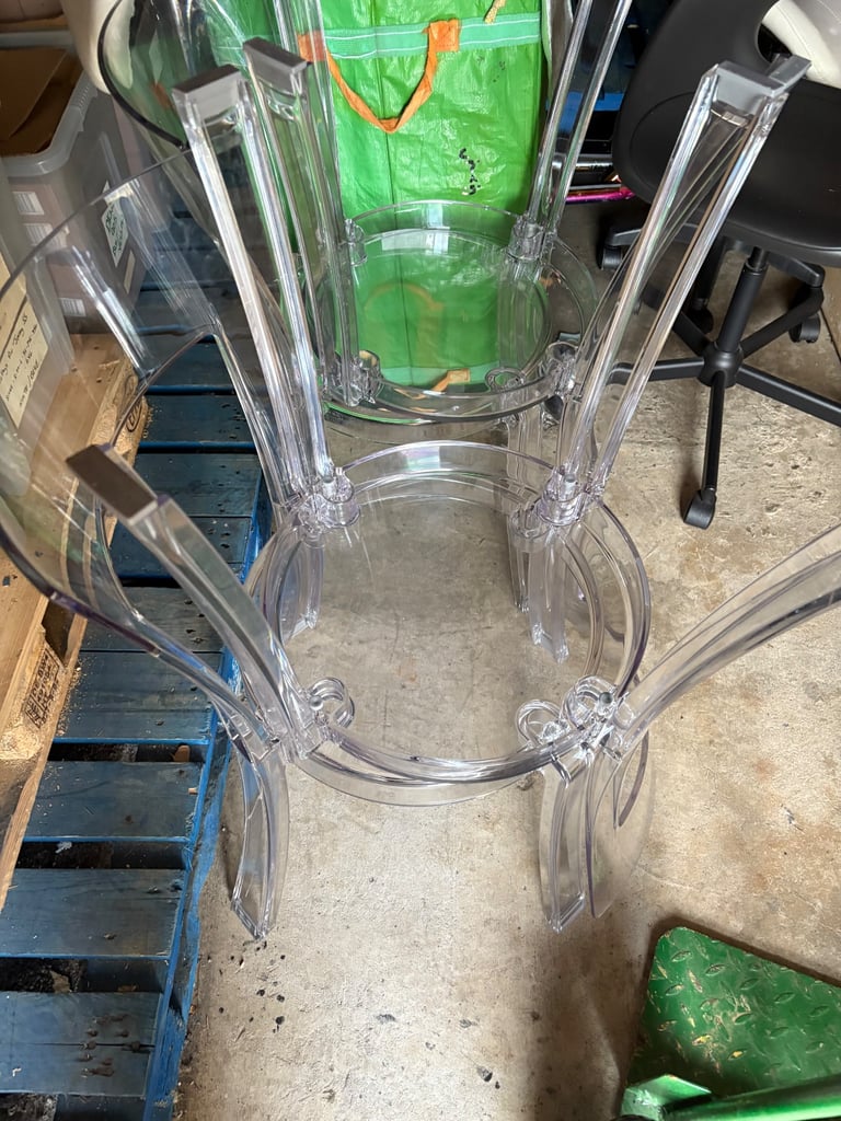 image for IKEA chairs x 4 clear good condition 