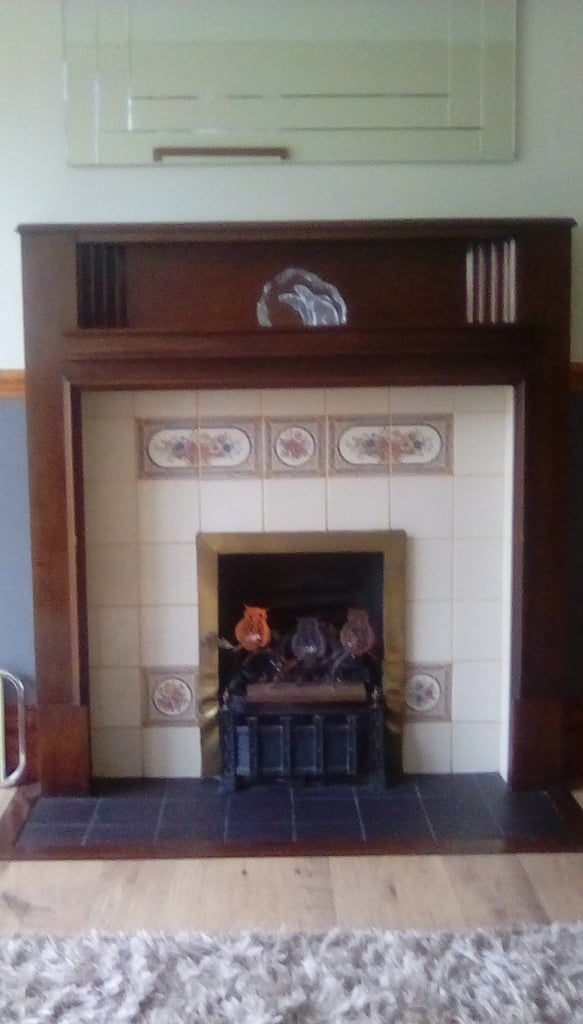 image for Dark Wood Fire Surround