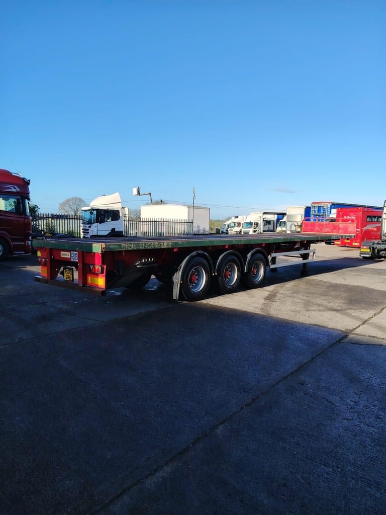 image for Flat trailer Dennison drum brakes Extendable Other