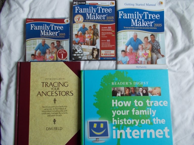 Trace your Family Tree, History, Ancestry Pack as new unused