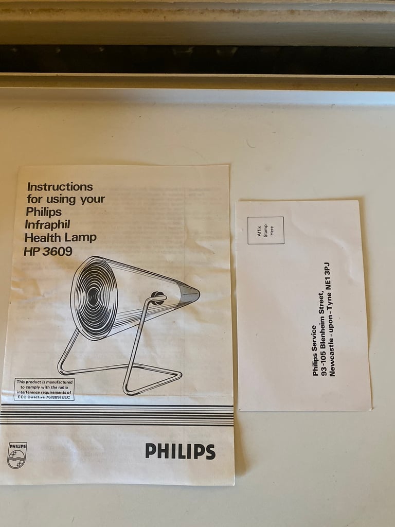 Philips infraphil . HP 3609/ S . Heat lamp .