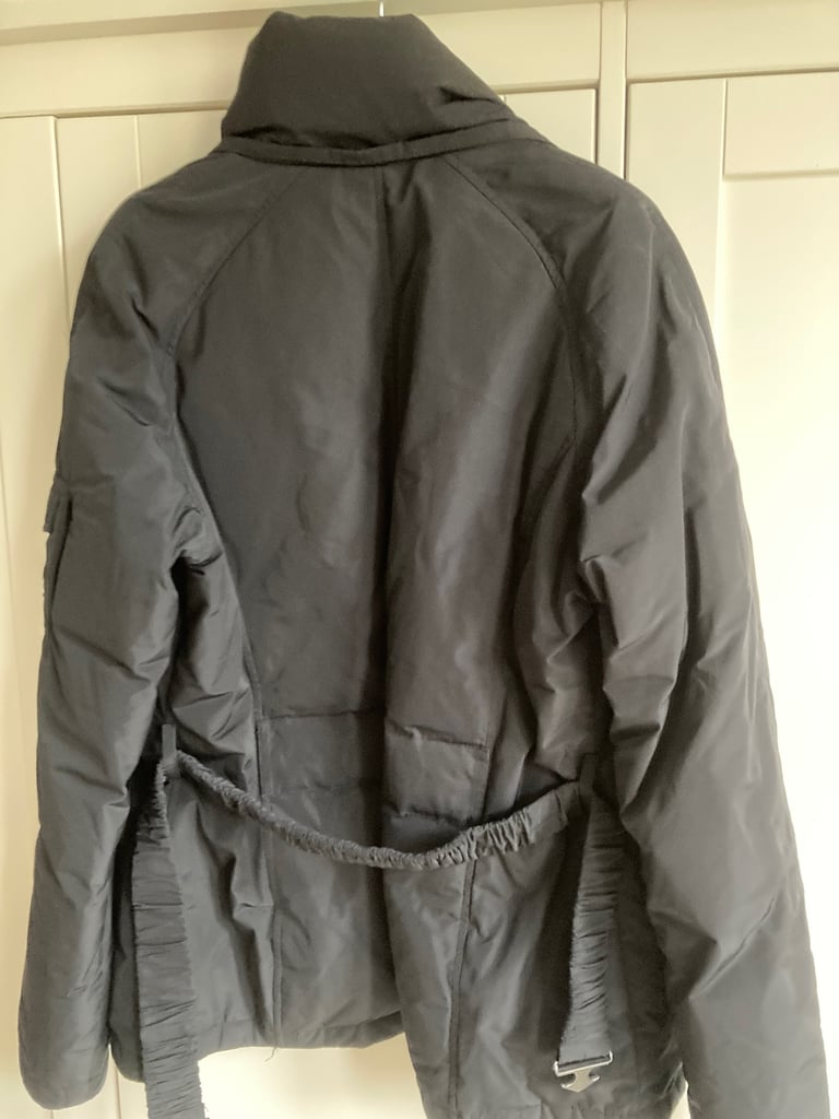 Black ladies parka with duck feather size 38