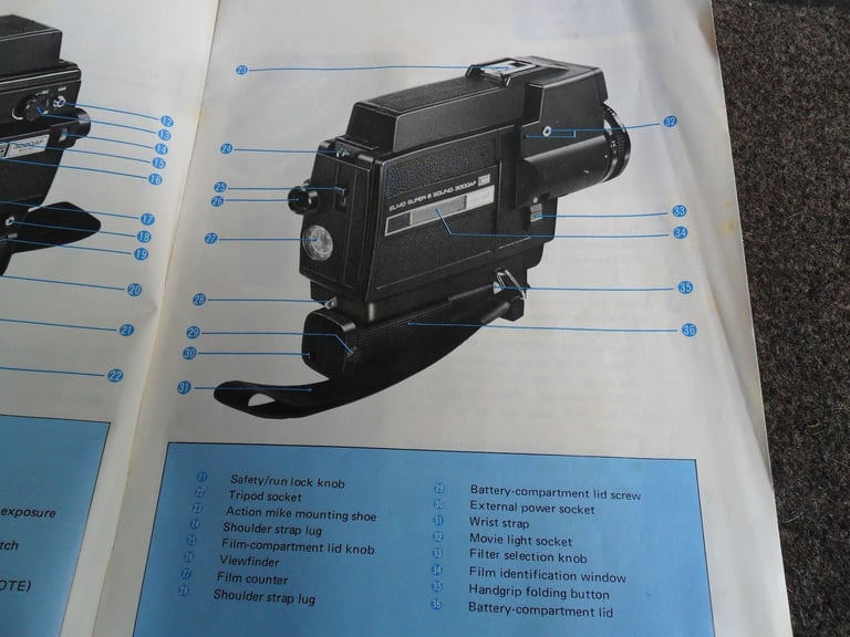 ELMO SUPER 8 XL SOUND 3000AF MACRO AUTO FOCUS CINE CAMERA WITH MICROPHONE. - OFFERS CONSIDERED.