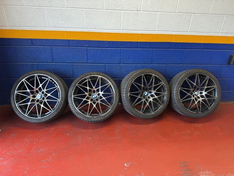 image for GENUINE BMW 20” 666M ALLOY WHEELS & TYRES M3/M4 F80 F82 F83 COMP