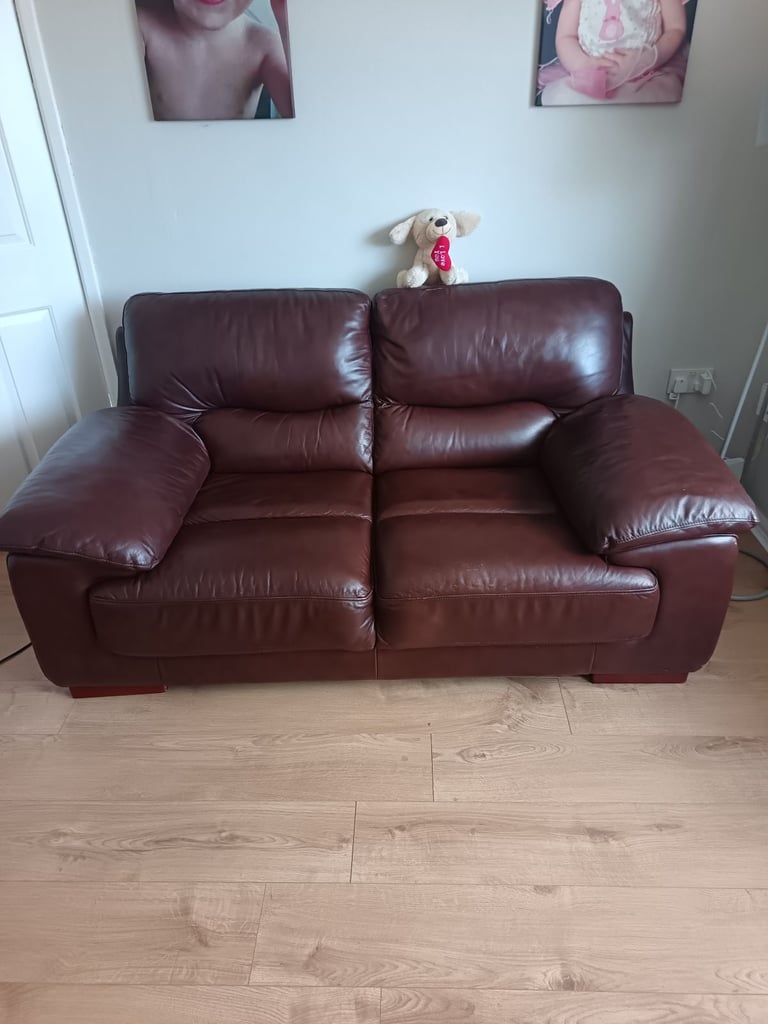 image for Two seater leather sofa