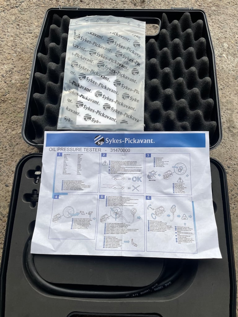 Sykes oil pressure test kit