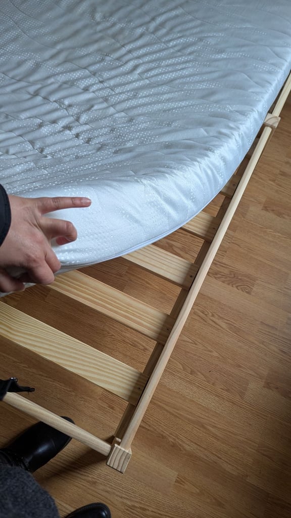 Small Double Wooden Bed Frame + Mattress! 