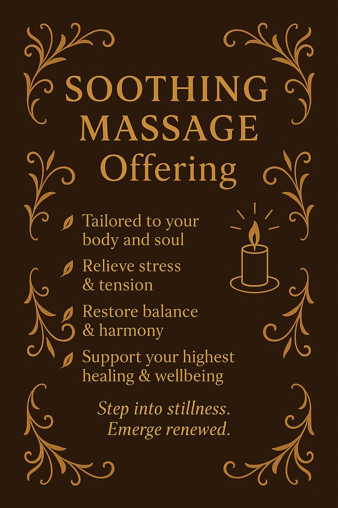 Soothing Relaxation Massage - Tunbridge Wells Escape