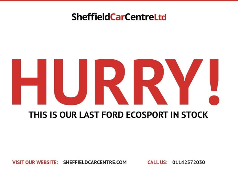 2019 19 FORD ECOSPORT 1.0T ECOBOOST GPF ST-LINE SUV 5DR PETROL MANUAL EURO 6 (S/