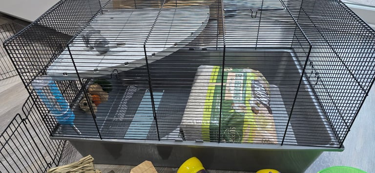 Hamster cage and accessories