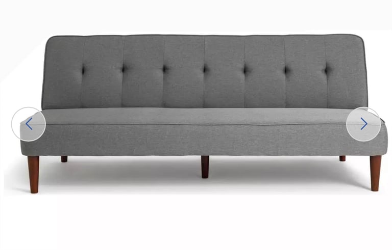 Habitat Odeon Fabric 2 Seater Clic Clac Sofa Bed - Grey