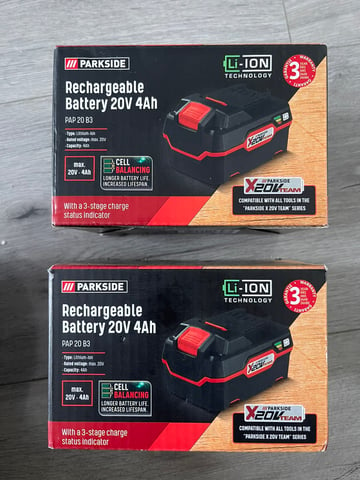Parkside 20V 4Ah LI-ION Battery - PAP 20 B3 -3 Stage Indicator