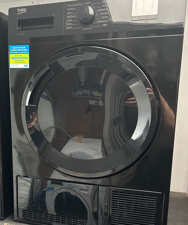 image for Beko 7kg condenser dryer Black 