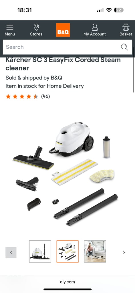 image for Karcher sc3 easy fix steamer cleaner paid £160