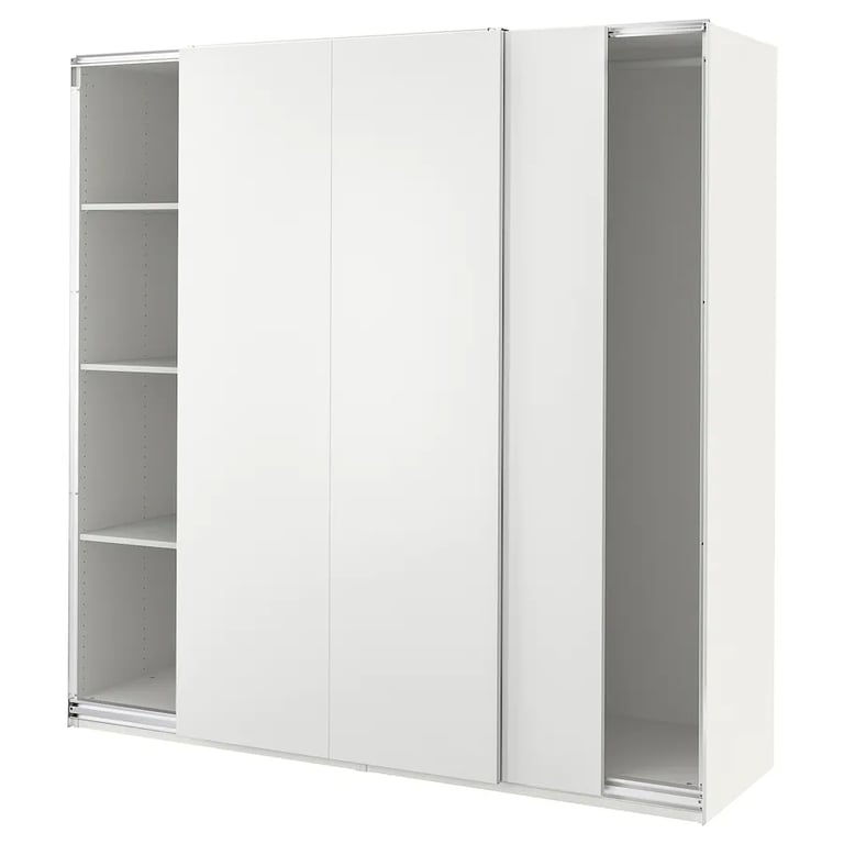 IKEA Pax Hasvik Wardrobe, white, 200x66x201cm RRP £370